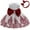 White, variant on LIJCC Baby Girls Pageant Lace Sequins Embroidery Dresses Christening Baptism Party Formal Dress Toddler Party Bowknot Tutu Gown Dress with Headwear
