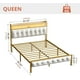 thumbnail image 4 of Cama Queen FABATO Cabecera Con Luces, 4 of 8