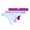 Darling Daisy Pastel/Dusty Lavender/Digital Lavender, variant on Jockey� Essentials Women's Soft Touch Seamfree� Thong Underwear - 3 Pack, Sizes S-3XL