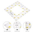 thumbnail image 4 of Topbathy 1Pc Plastic Stitching Ruler for Fabric Use with Easy to Read Scale, 4 of 6