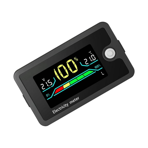 8-100V Meter, Batteries Capacity Voltages Indicators, Leads-Acid & Lithiums Charging Discharge Monitors