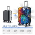 thumbnail image 4 of Balery Colorful Parrot Jungle Dream Funda de equipaje, fundas para maletas, elástica, lavable, protector de maletas, compatible con maletas de 18 a 32 pulgadas-X-Large, 4 of 7