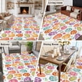 thumbnail image 5 of 5'x7' Area Rugs, Easter Eggs Indoor Outdoor Area Rug for Living Room Bedroom, Colorful Eggs Spring Flowers Leaves Garden Plants Washable Bathroom Rugs Kitchen Floor Carpet Mats Home Decor Aesthetic, 5 of 8