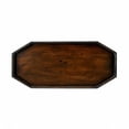 thumbnail image 2 of 28" Dark Brown Manufactured Wood Octagon End Table With Two Shelves, 2 of 5