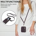 thumbnail image 5 of for Samsung Galaxy Z Flip 6 Luxury Zipper Wallet Phone Case, Multi-function Kickstand Card Holder Adjustable Crossbody Strap, Fashion Flip Case for Women and Girls RFID Blocking - Darkpurple, 5 of 8