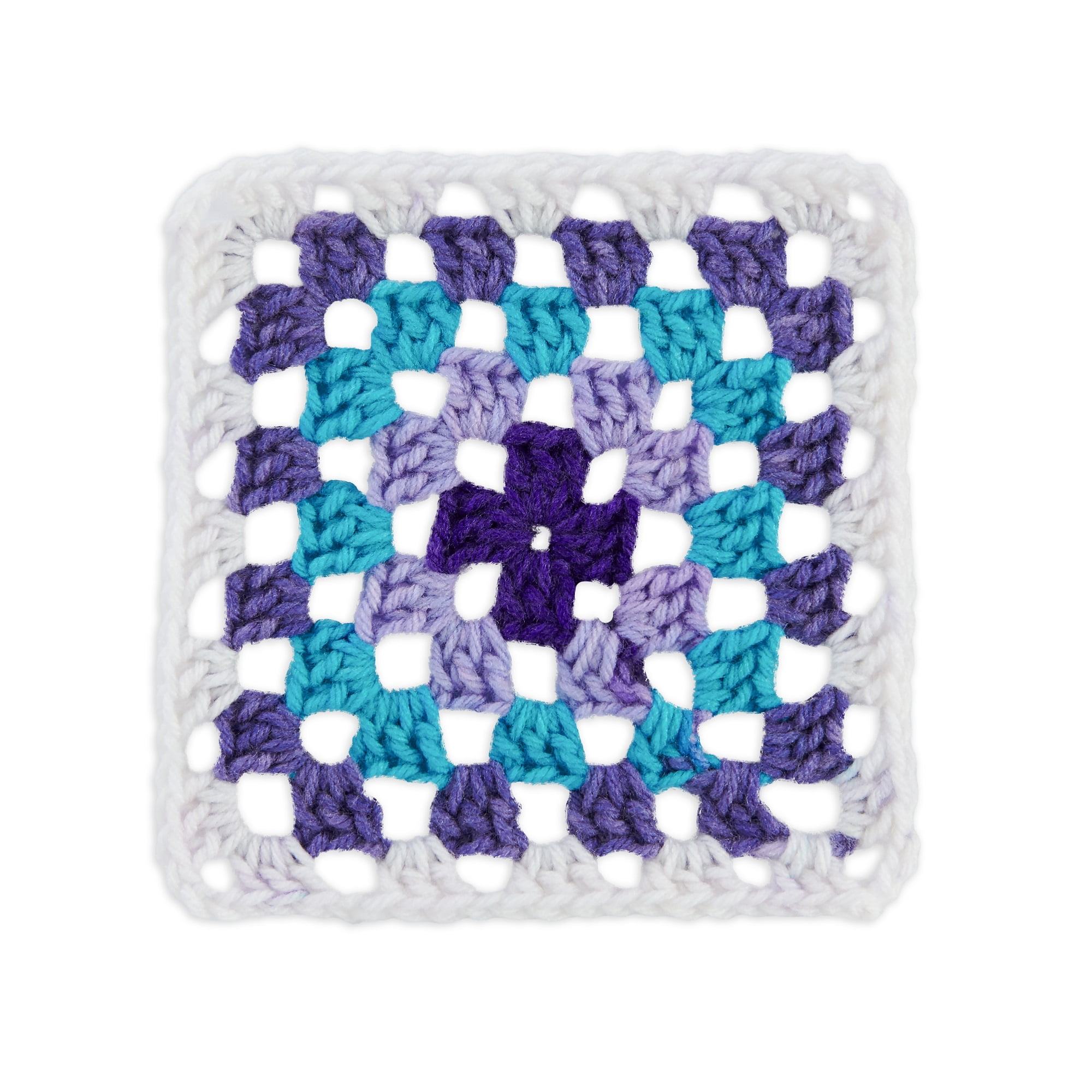 Red Heart® Granny Square™ #4 Med Acrylic Yarn, Wht-amethyst 250g 417yd (3Pk)