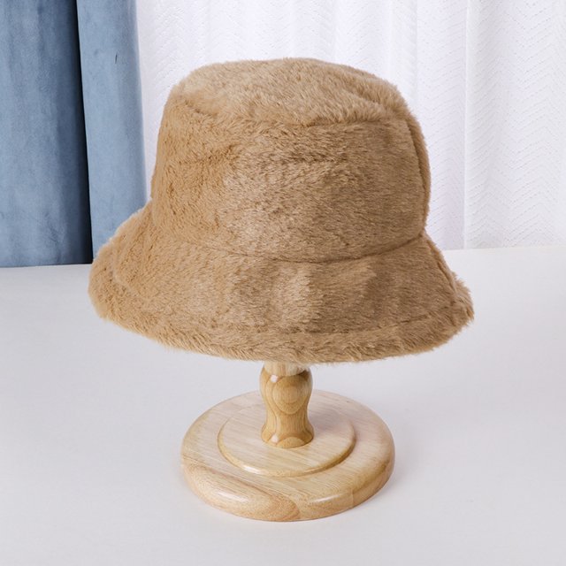 Gorro de pescador para niños, gorro de piel de conejo de imitación para otoño e invierno, gorro de peluche, gorro de lana cálido a prueba de frío