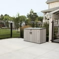 thumbnail image 2 of Lifetime Rough-Cut Polyethylene Horizontal DIY Storage Shed, 52" x 42.5" x 75.2", Gray (60489), 2 of 11