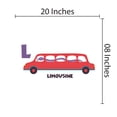 thumbnail image 3 of DAYCARE - Easy To Apply Educational Vinyl Decoration Art Limousine Snake Animal Design Letter L Alphabet Multicolored Kids Playroom Child Care Wall Decal Sticker 20" x 8", 3 of 3