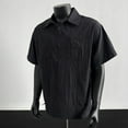 thumbnail image 5 of Men's Plus - Size Loose Fit Pullover Shirt - Collared, Lightweight, Suitable for Work & Casual, Durable, Nylon/Spandex, Multiple Sizes, 5 of 6