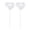 Clear, variant on Plant Glass Watering Globes Heart Shape Watering Bulbs Devices Plant Watering Bulbs Houseplant Watering Globes