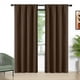 thumbnail image 1 of Cortinas Blackout Marrones, Juego de 2 Paneles, 52x96 Pulgadas, Cortinas Blackout con Bolsillo para Barra, Cortinas Térmicas Aislantes para Ventanas en Verano, Cortinas Sólidas con Privacidad Asegura, 1 of 7