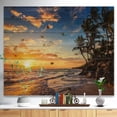 thumbnail image 2 of Design Art - Paradise Tropical Island Beach with Palms, 2 of 5