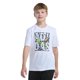 thumbnail image 1 of Camiseta adidas de manga corta para niños con estampado de la Copa del Mundo, blanca, 5, 1 of 3