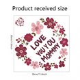 thumbnail image 4 of Adhesivo de pared Love You Mommy con forma de corazón floral, 30 x 30 cm, PVC, 4 of 4