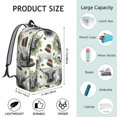 thumbnail image 5 of Highland Cow and Leaf Print Backpack for School, Cute School Bag with Adjustable Shoulder Straps and Padded Back, 15.7"x11.8"x5.5", 5 of 5