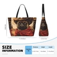thumbnail image 4 of Balery Western French Bulldog Cowboy Beach Travel Bag - Water-Resistant, Large Capacity Lightweight Tote with 7 Pockets for Women and Men - Perfect for Beach, Pool, Gym, and Travel, 4 of 7