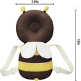 thumbnail image 5 of Cojín de protección para la cabeza de bebés pequeños, mochila con forma de abeja, almohadilla protectora para la cabeza de bebés, andadores ajustables, cojín protector de malla suave para la, 5 of 5