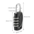 thumbnail image 2 of 4pcs Password Lock Professional Security Padlocks Universal Fitting Universal Zinc Alloy Small Size Suitcase Locker Code Combination Padlock, 2 of 8