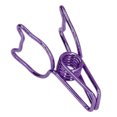 thumbnail image 1 of Paper Clips, Convenient Practical Binder Clips Elegant Style Durable Reusable Hollow Design  for Home for Classroom for Office Purple,Blue,Silver,Gold, 1 of 7