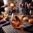 thumbnail image 6 of VAIFTILNO Halloween Decorations Halloween Printed Stemless Glass Cup. Spooky Witch Ghost Crow Clear Stemless Wine Glass For Party Drinks, 6 of 7