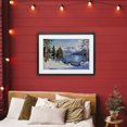 thumbnail image 3 of Stupell Industries Rustic Lodge Winter Mountain Lake Black Framed Print Under Glass, 23 x 17, by Petals Prints Design, 3 of 8