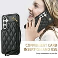 thumbnail image 6 of Wallet Cover for Samsung Galaxy A16 5G/4G with Detachable Wrist Strap, Credit Card Slots Holder Magnetic Snap Back PU Leather Kickstand Phone Case for Samsung Galaxy A16 Girls Women, Black, 6 of 8