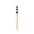 thumbnail image 5 of Angara Natural 0.24 Ct. Blue Sapphire with Diamond Non Eternity Wedding Band in 14K Yellow Gold for Women (Ring Size: 3), 5 of 11