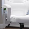 thumbnail image 4 of Scranton & Co Leather Mid-Back Executive Office Chair in White, 4 of 9