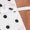 White, variant on Women's Polka Dot Print Sexy V-Neck Backless Mini Dress