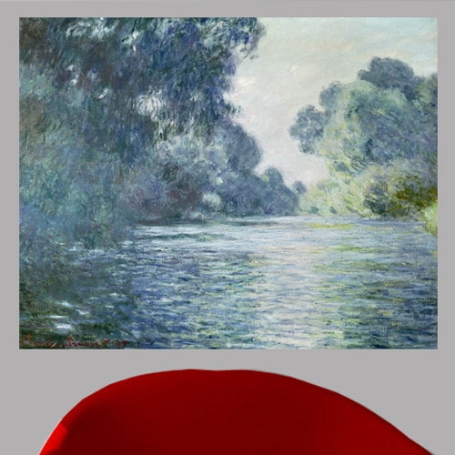 Wallhogs Monet Branch of The Seine Near Giverny (1897) Wall Mural