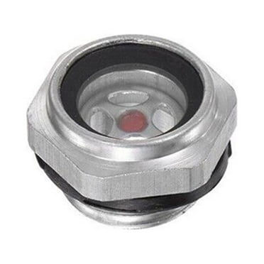 1Pcs Air Compressor Oil Level Gauge Sight Glass/ 1/2 Male Thread Aluminum
