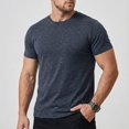 thumbnail image 2 of Men's Originals Lightweight T-Shirt,Tri-Blend Tee, Men's Short Sleeve T Shirts Soft Crew Neck Basic Tee Casual Summer Tops Regular Fit Daily Wear Dark Blue L, 2 of 9