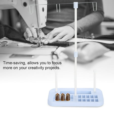 Sewing Machine Embroidery Thread (EECOO Thread Holder Sewing Machine Thread Holder,Adjustable 3 Cone Embroidery Thread Spool Holder Stand for Sewing)