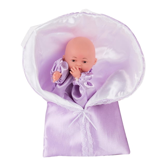 Bebé recién nacido muñeca en vajil ropa imaginativa y habnte juguete rionetas los fingen jugar Púrpura Sunnimix muñeca de marioneta de dedo para niños