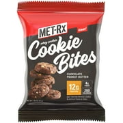 Met-Rx Whey Protein Cookie Bites, Chocolate Peanut Butter, 12g Protein, 8 Ct