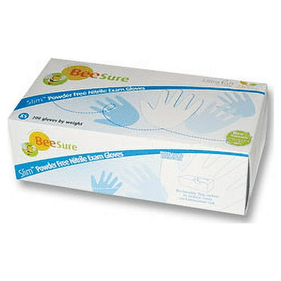 Cranberry 1125 BeeSure SLIM Nitrile Examination Gloves White Extra Small 200/Bx