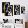 thumbnail image 4 of Designart Abstract Geode Geometric Blue IV Canvas Wall Art, 4 of 5