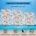 thumbnail image 5 of GZHJMY Beach Towel for Women Girls, Vintage Pink Flower Bath Towel, Oversized Lightweight Sport Towel, 31x63 Inch, 5 of 7