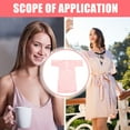 thumbnail image 3 of OULII Dressing Gown Ladies Robe Polyester Pink 1Pack Comfortable Loose Fit, 3 of 8