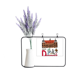 thumbnail image 1 of Dinamarca símbolo nacional el patron de referencia Tarjeta de jarrón de lavanda artificial, 1 of 3