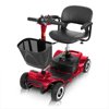 Vive 4 Wheel Battery Powered Mobility Scooter - Electric Transport Chair- Compact Heavy Duty Mobile for Travel, Adults, Elderly with Basket and Charger Included, Red