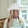 thumbnail image 1 of WEUVEB Sombrero Vaquero De Fieltro Ajustable Para Mujer Con Estilo Occidental Y Accesorio Para Fiestas, 1 of 8