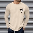 thumbnail image 5 of Caqnni Men's Relaxed Fit Midweight Long-Sleeve Casual T-Shirt Pullover 3D Printed Stylish Graphic (Z01-Khaki,XXL), 5 of 5