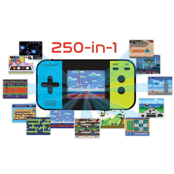 Lexibook Cyber Arcade Pocket Gaming Console JL2377 2.5'' Color LCD, 250 Games 1-Pack