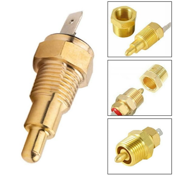 3/8 Inch Electric Radiator Temp-Erature Sensor Fan Ground-Ing Thermostat Switch 190°On - 175°Off YIWEI
