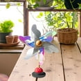 thumbnail image 2 of LGHDIWN Reflective Pinwheels Wind Spinner, Colourful Pinwheels,Mixed Colors Plastic Wind Spinners Toy for Kids,6 Vane Windmill for Home Garden Lawn Indoor Outside Decoration, 2 of 4