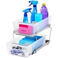 thumbnail image 6 of 2 Tier Bath Organizer, Undersink Storage with Sliding Drawers,Cleaning Supplies, Pantry, Sponges, Bottles & Kitchen Essentials, Adjustable Dividers & Pull Out Sliding Baskets, (Pack of 2), 6 of 10
