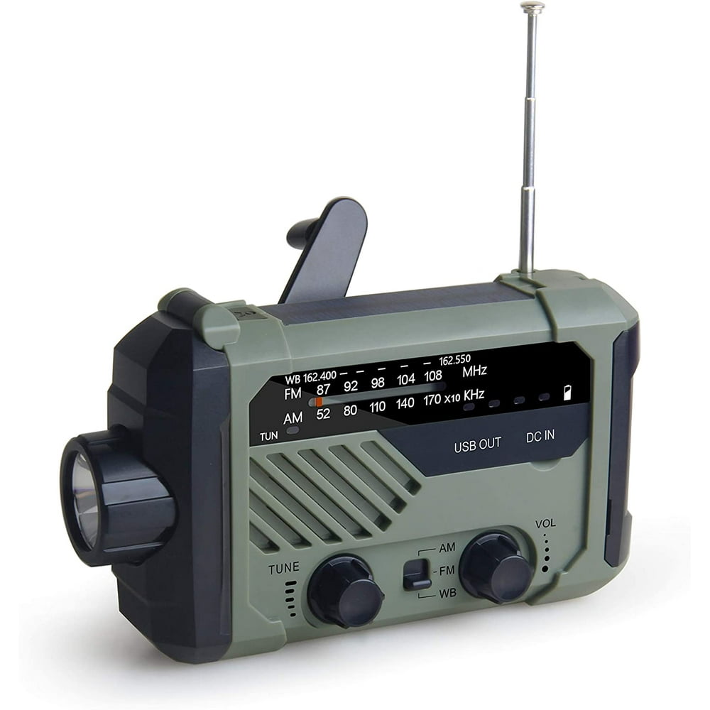 XLN290WB AM/FM NOAA Weather Emergency Solar Crank Radio Receiver and