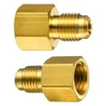thumbnail image 3 of MOMOJIA 2 Pieces 6015 R134A Brass Refrigerant Tank Adapter to R12 Fitting Adapter, 3 of 9